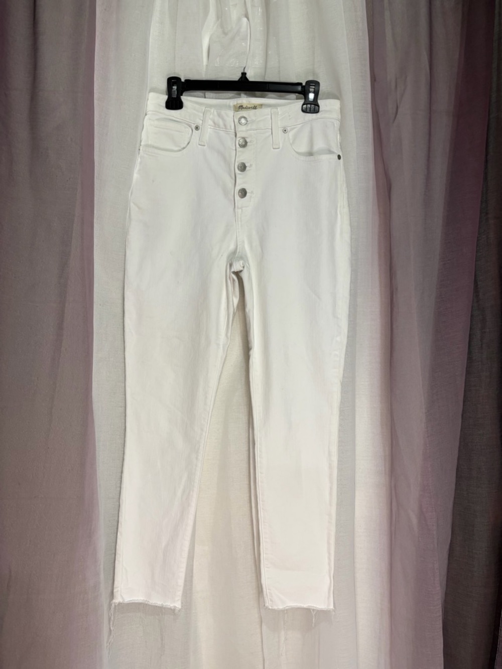Madewell White High-Rise Button-Fly Women’s Jeans
